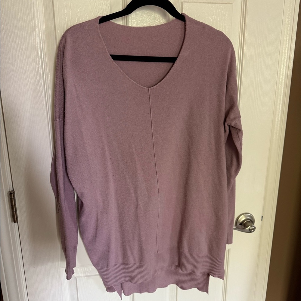 Altar'd State Mauve V-Neck Sweater